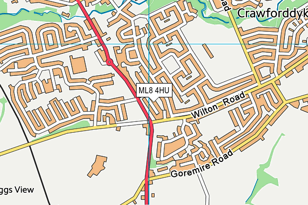 ML8 4HU map - OS VectorMap District (Ordnance Survey)
