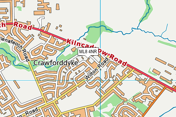 ML8 4NR map - OS VectorMap District (Ordnance Survey)