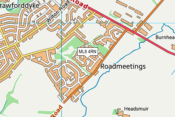 ML8 4RN map - OS VectorMap District (Ordnance Survey)