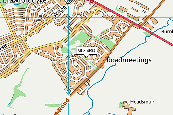 ML8 4RQ map - OS VectorMap District (Ordnance Survey)