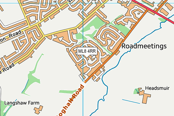 ML8 4RR map - OS VectorMap District (Ordnance Survey)