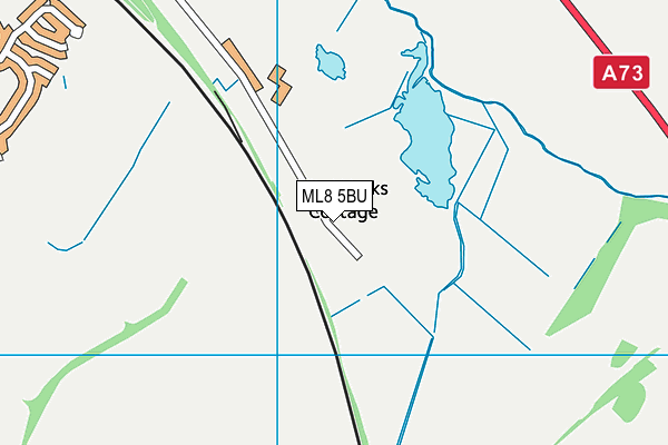 ML8 5BU map - OS VectorMap District (Ordnance Survey)