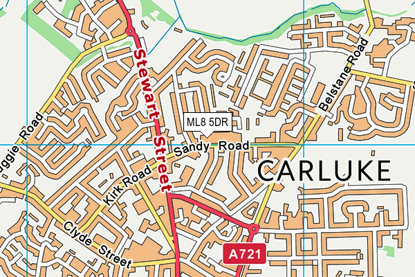 Map of CARLUKE TYRE & EXHAUST LTD at district scale