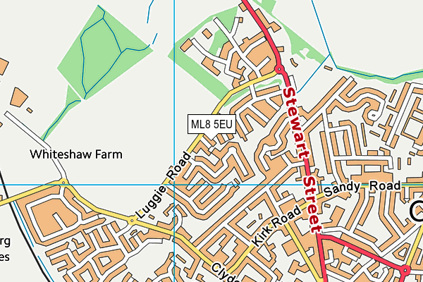 ML8 5EU map - OS VectorMap District (Ordnance Survey)