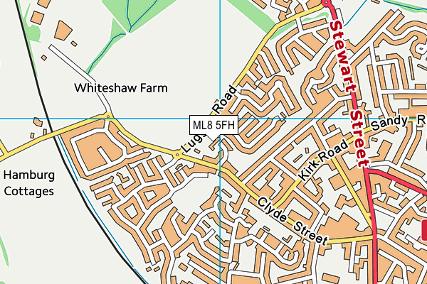 ML8 5FH map - OS VectorMap District (Ordnance Survey)