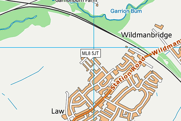 ML8 5JT map - OS VectorMap District (Ordnance Survey)