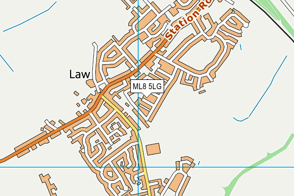 ML8 5LG map - OS VectorMap District (Ordnance Survey)
