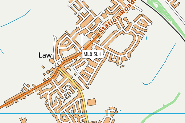 ML8 5LH map - OS VectorMap District (Ordnance Survey)