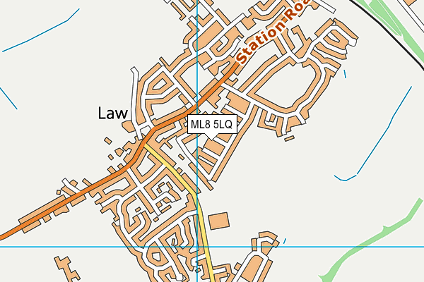 ML8 5LQ map - OS VectorMap District (Ordnance Survey)