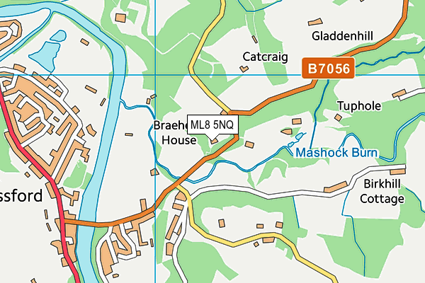 ML8 5NQ map - OS VectorMap District (Ordnance Survey)