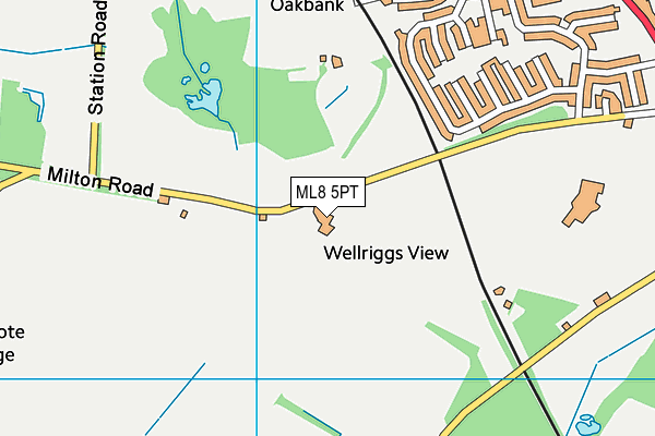 ML8 5PT map - OS VectorMap District (Ordnance Survey)