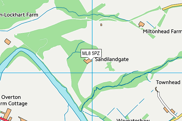 ML8 5PZ map - OS VectorMap District (Ordnance Survey)