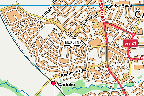 ML8 5TN map - OS VectorMap District (Ordnance Survey)