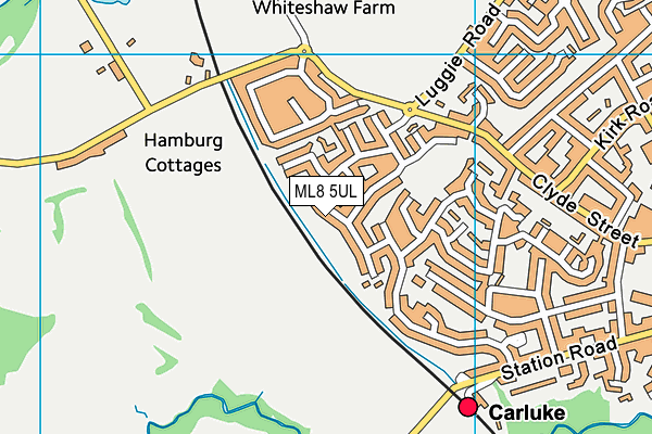 ML8 5UL map - OS VectorMap District (Ordnance Survey)