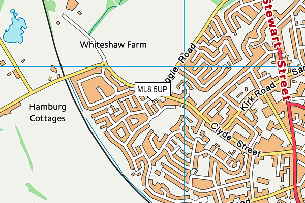 ML8 5UP map - OS VectorMap District (Ordnance Survey)