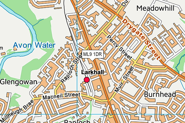 ML9 1DR map - OS VectorMap District (Ordnance Survey)