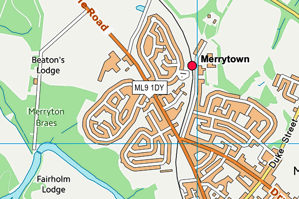ML9 1DY map - OS VectorMap District (Ordnance Survey)