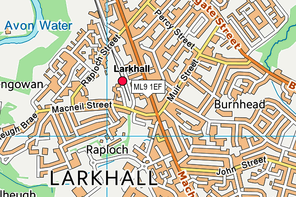 Map of AROMA KITCHEN LARKHALL LTD at district scale