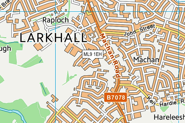 ML9 1EH map - OS VectorMap District (Ordnance Survey)