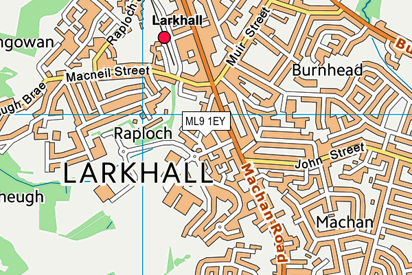 ML9 1EY map - OS VectorMap District (Ordnance Survey)