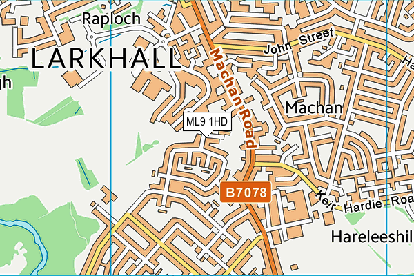 ML9 1HD map - OS VectorMap District (Ordnance Survey)