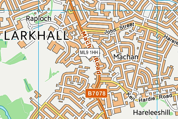 ML9 1HH map - OS VectorMap District (Ordnance Survey)