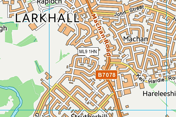 ML9 1HN map - OS VectorMap District (Ordnance Survey)