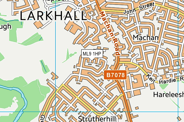 ML9 1HP map - OS VectorMap District (Ordnance Survey)