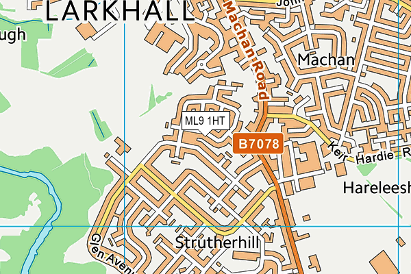 ML9 1HT map - OS VectorMap District (Ordnance Survey)