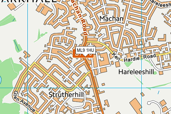 ML9 1HU map - OS VectorMap District (Ordnance Survey)