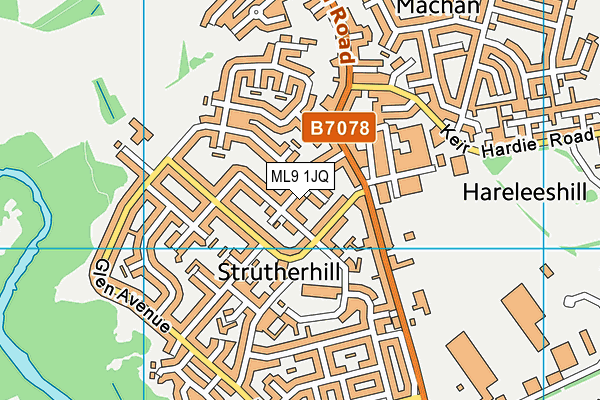 ML9 1JQ map - OS VectorMap District (Ordnance Survey)