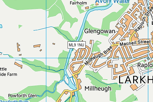 ML9 1NU map - OS VectorMap District (Ordnance Survey)