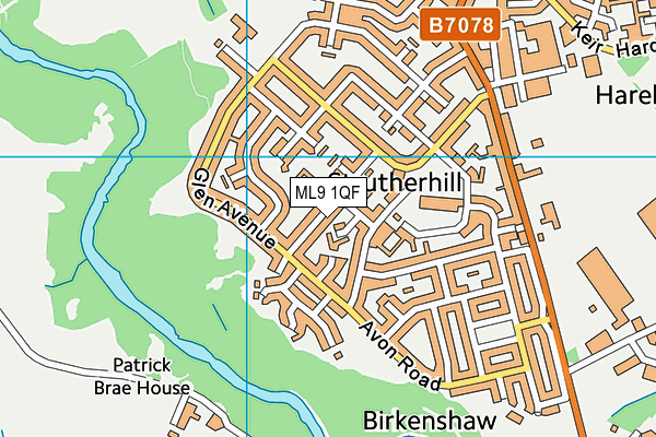 ML9 1QF map - OS VectorMap District (Ordnance Survey)