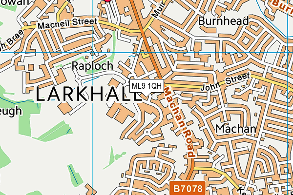 ML9 1QH map - OS VectorMap District (Ordnance Survey)