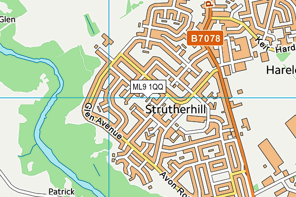 ML9 1QQ map - OS VectorMap District (Ordnance Survey)