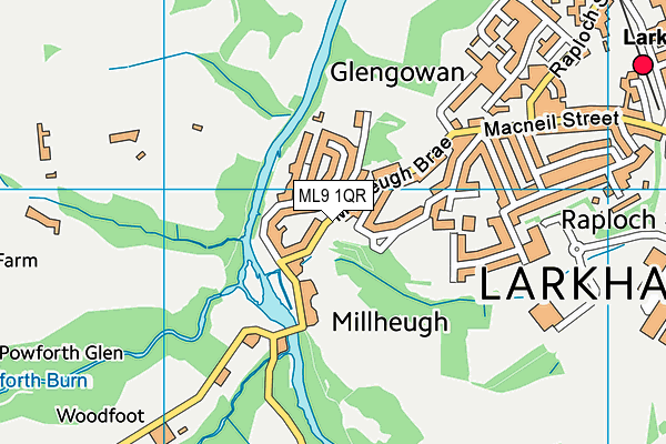 ML9 1QR map - OS VectorMap District (Ordnance Survey)