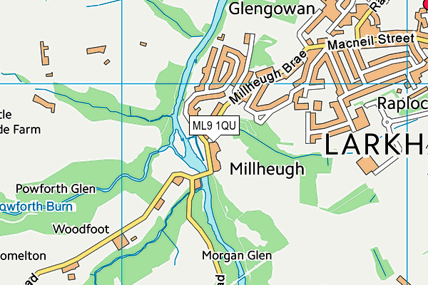 ML9 1QU map - OS VectorMap District (Ordnance Survey)