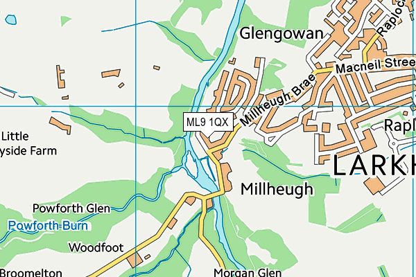 ML9 1QX map - OS VectorMap District (Ordnance Survey)