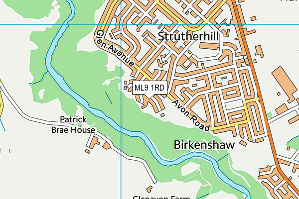 ML9 1RD map - OS VectorMap District (Ordnance Survey)