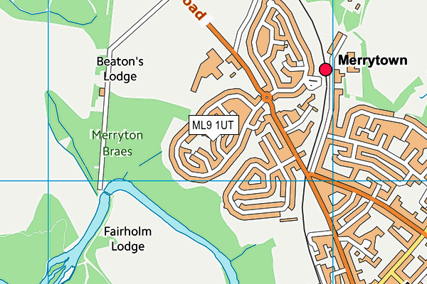ML9 1UT map - OS VectorMap District (Ordnance Survey)