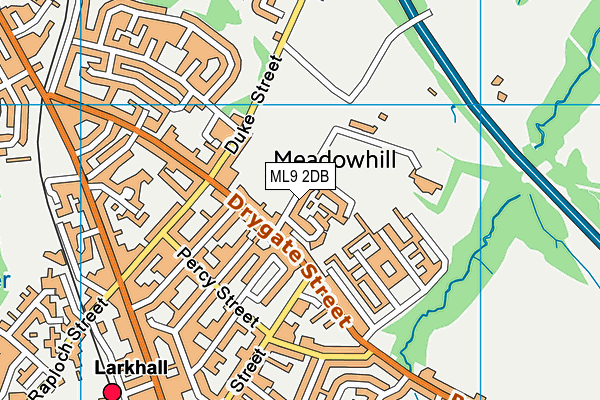 ML9 2DB map - OS VectorMap District (Ordnance Survey)