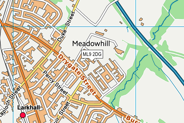 ML9 2DG map - OS VectorMap District (Ordnance Survey)