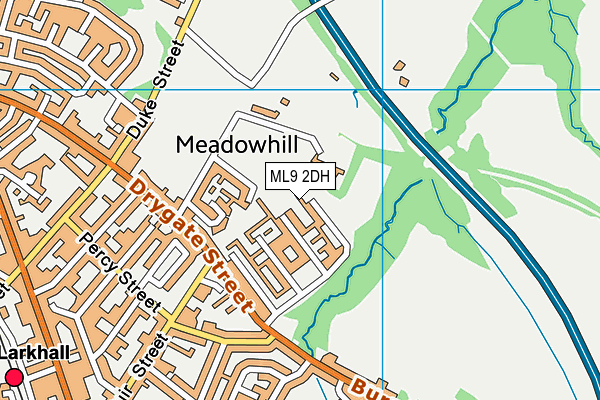 ML9 2DH map - OS VectorMap District (Ordnance Survey)