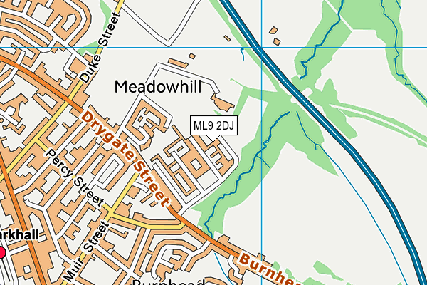 ML9 2DJ map - OS VectorMap District (Ordnance Survey)