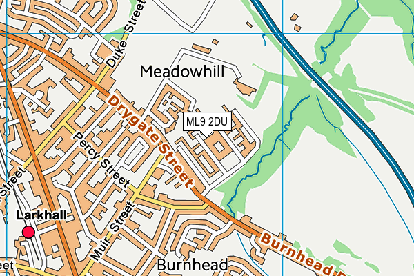 ML9 2DU map - OS VectorMap District (Ordnance Survey)