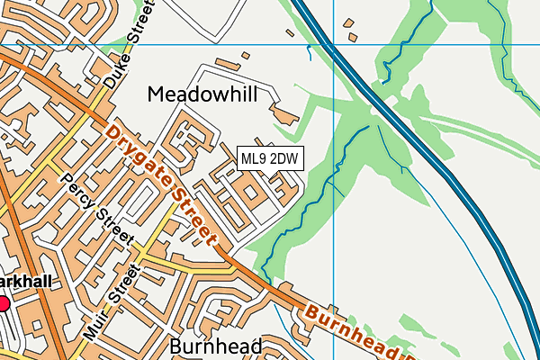 ML9 2DW map - OS VectorMap District (Ordnance Survey)