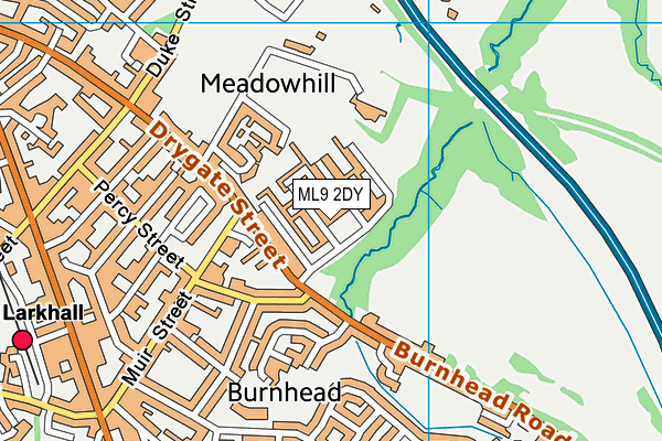 ML9 2DY map - OS VectorMap District (Ordnance Survey)