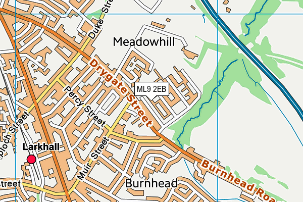 ML9 2EB map - OS VectorMap District (Ordnance Survey)