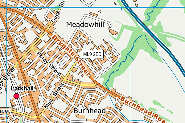 ML9 2ED map - OS VectorMap District (Ordnance Survey)