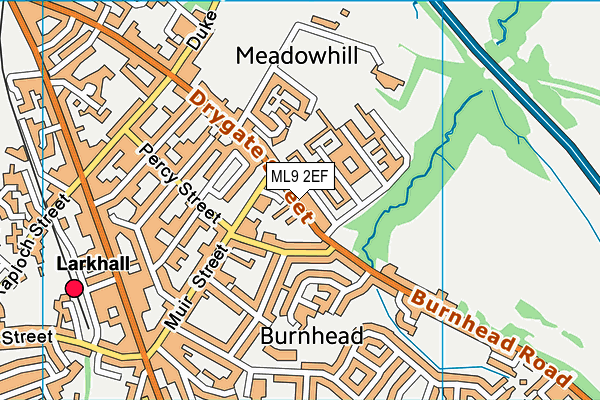 ML9 2EF map - OS VectorMap District (Ordnance Survey)